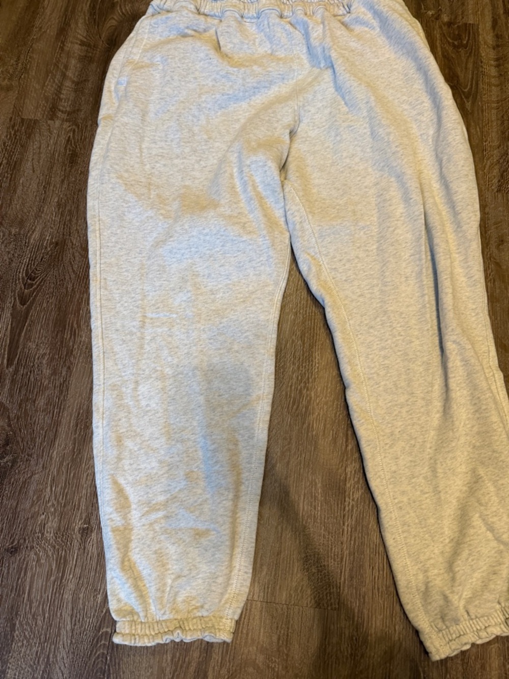 Abercrombie & Fitch Heather Gray Elastic Waist Jogger Pants